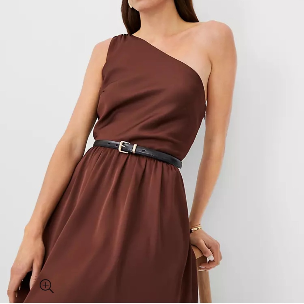 One shoulder midi dress